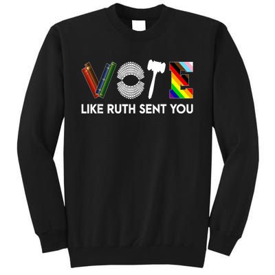 Funny Vote Like Ruth Sent You Gavel Feminists Lgbt Pride Tall Sweatshirt