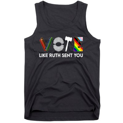 Funny Vote Like Ruth Sent You Gavel Feminists Lgbt Pride Tank Top