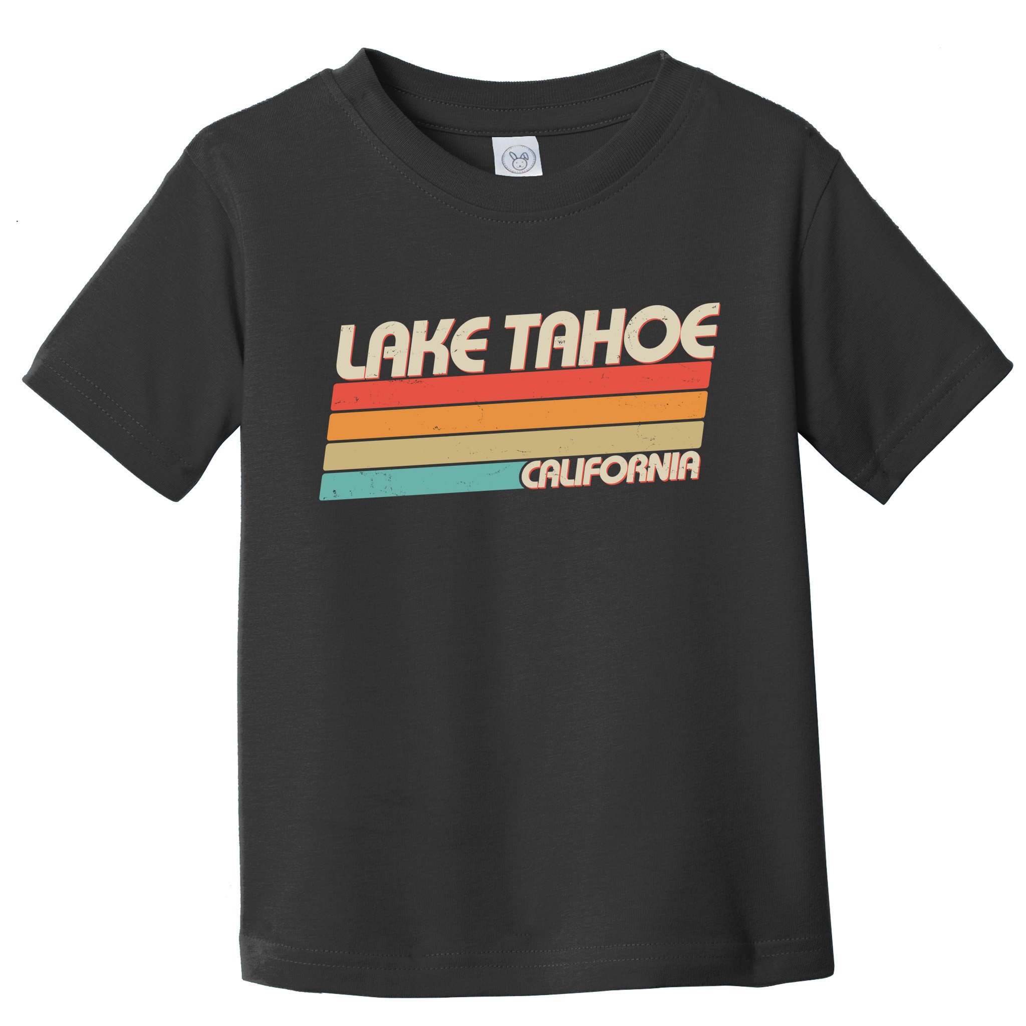 Funny Vintage Lake Tahoe California Logo Toddler T-Shirt