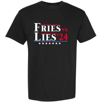 Fries Vs Lies Trump 2024 Garment-Dyed Heavyweight T-Shirt