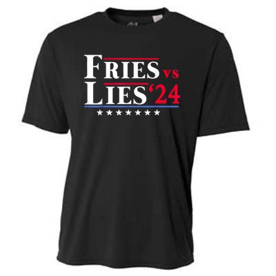 Fries Vs Lies Trump 2024 Cooling Performance Crew T-Shirt