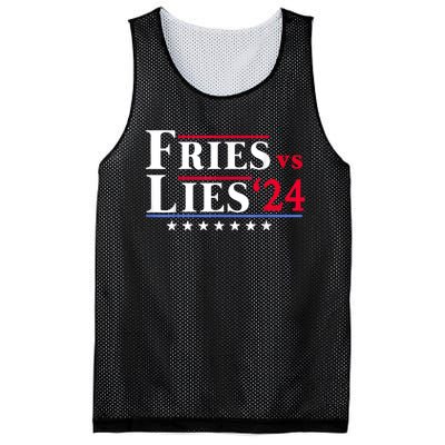 Fries Vs Lies Trump 2024 Mesh Reversible Basketball Jersey Tank