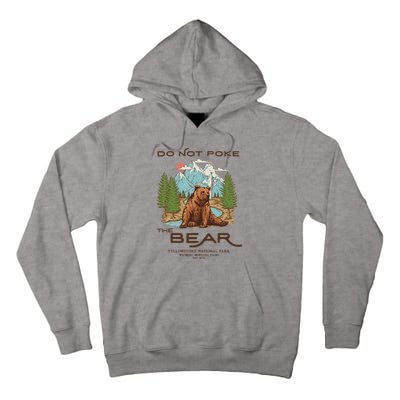 Funny Vintage Look Yellowstone National Park Grizzly Lover Tall Hoodie