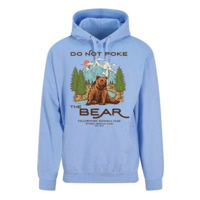 Funny Vintage Look Yellowstone National Park Grizzly Lover Unisex Surf Hoodie