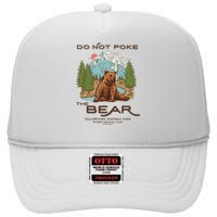 Funny Vintage Look Yellowstone National Park Grizzly Lover High Crown Mesh Back Trucker Hat