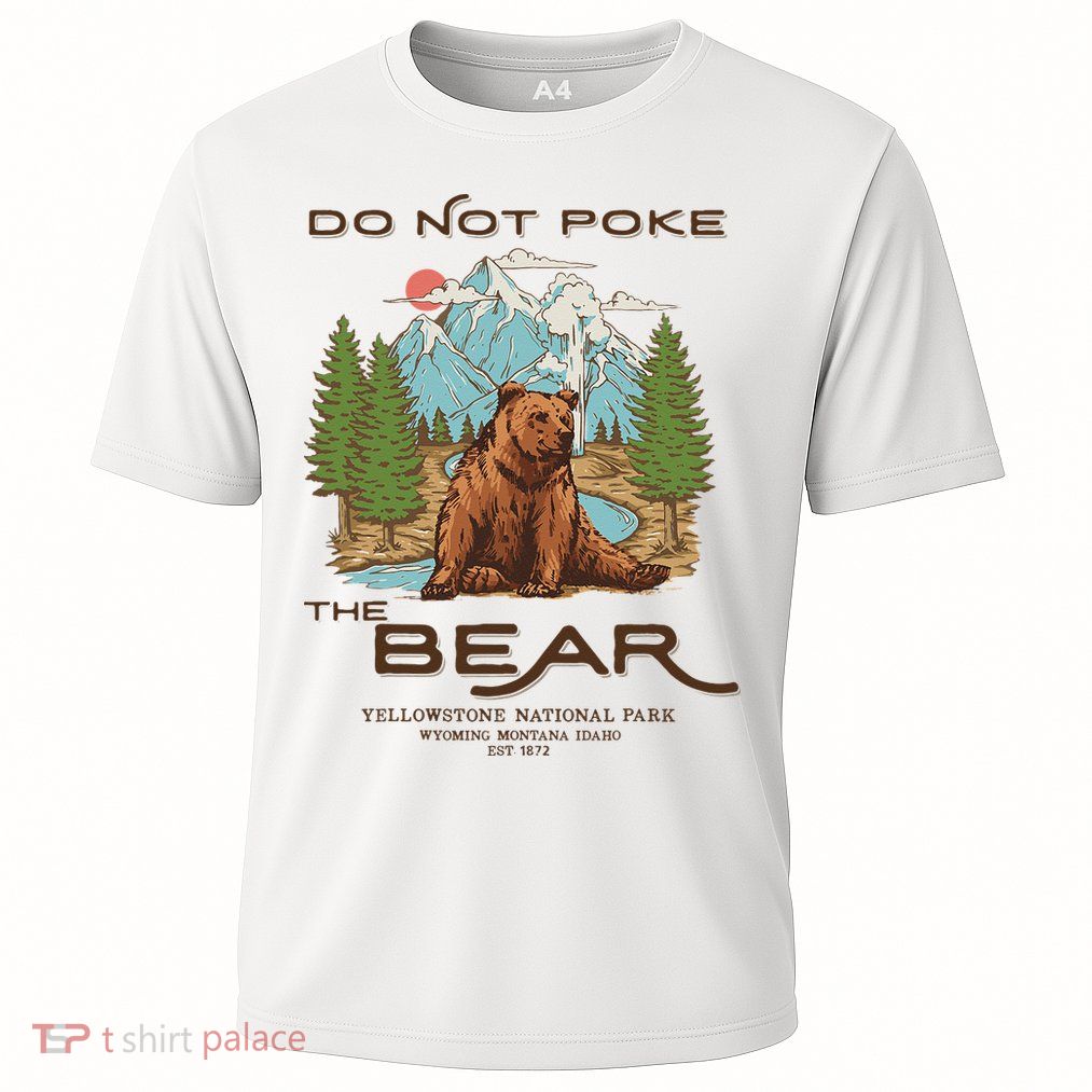 Funny Vintage Look Yellowstone National Park Grizzly Lover Performance Shirt