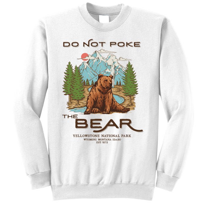 Funny Vintage Look Yellowstone National Park Grizzly Lover Sweatshirt