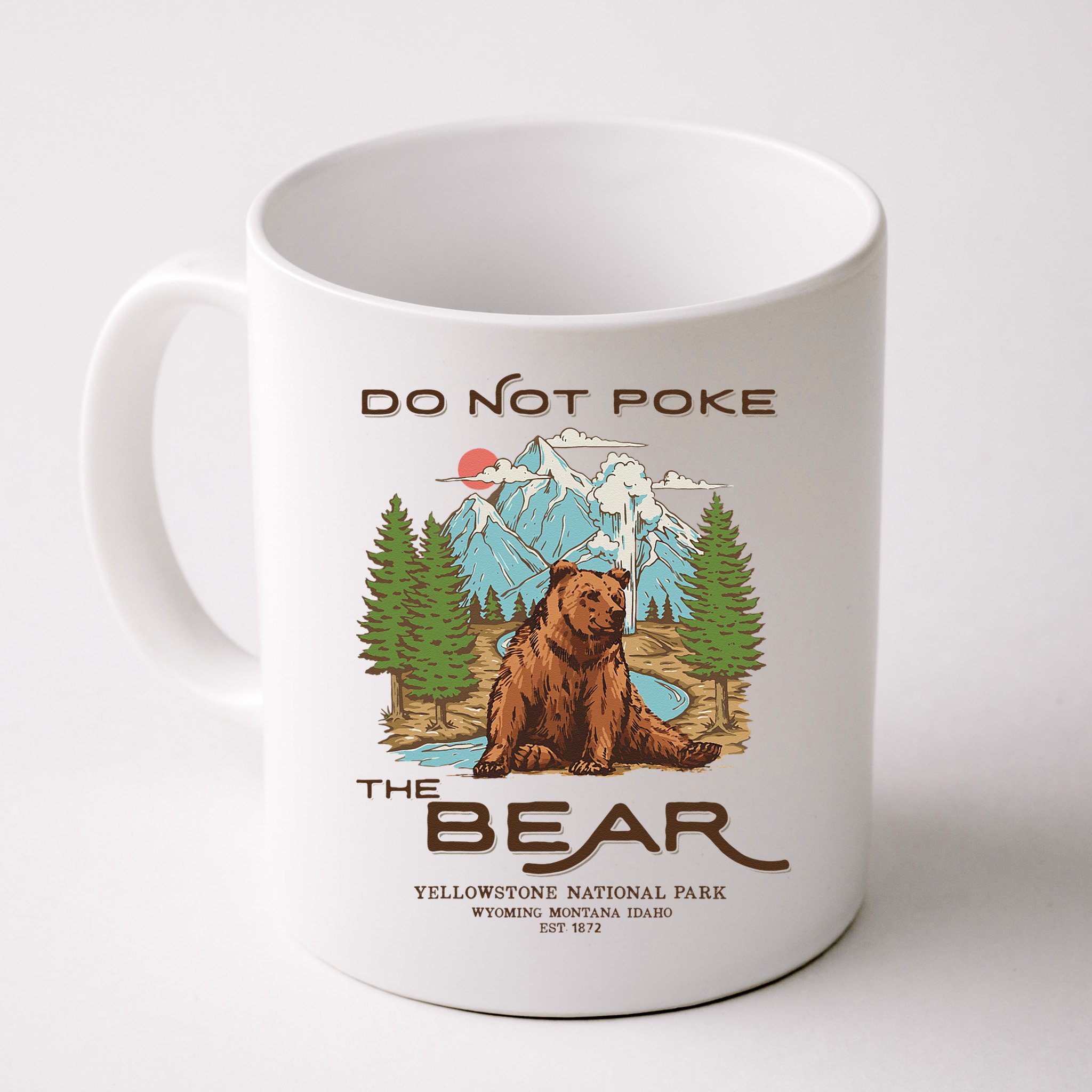 Funny Vintage Look Yellowstone National Park Grizzly Lover Mug