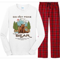 Funny Vintage Look Yellowstone National Park Grizzly Lover Long Sleeve Pajama Set