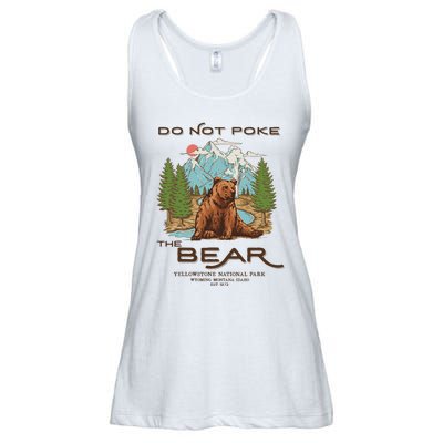 Funny Vintage Look Yellowstone National Park Grizzly Lover Ladies Essential Flowy Tank