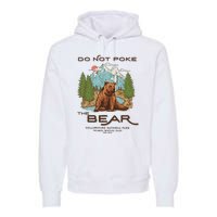 Funny Vintage Look Yellowstone National Park Grizzly Lover Premium Hoodie