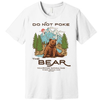 Funny Vintage Look Yellowstone National Park Grizzly Lover Premium T-Shirt