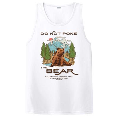 Funny Vintage Look Yellowstone National Park Grizzly Lover PosiCharge Competitor Tank