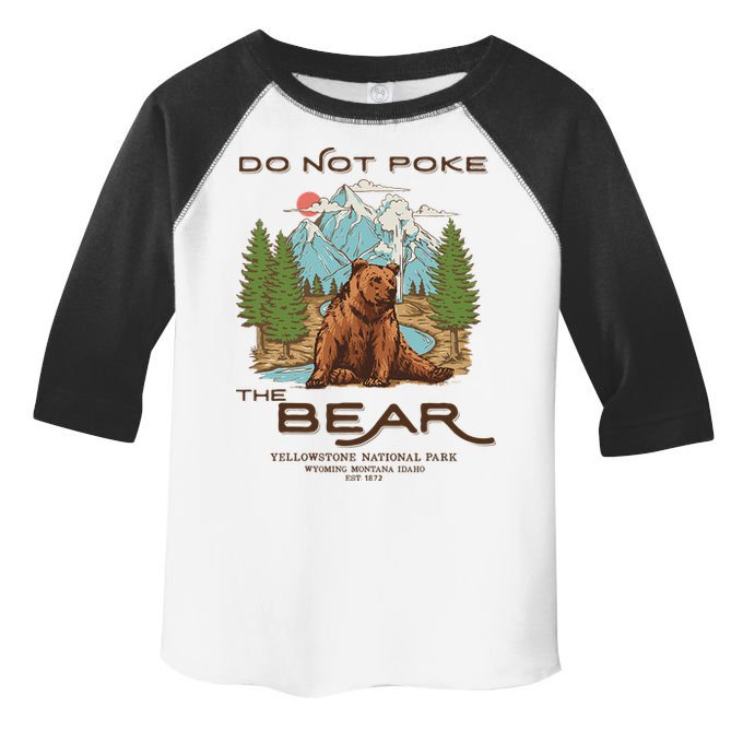 Funny Vintage Look Yellowstone National Park Grizzly Lover Toddler Fine Jersey T-Shirt