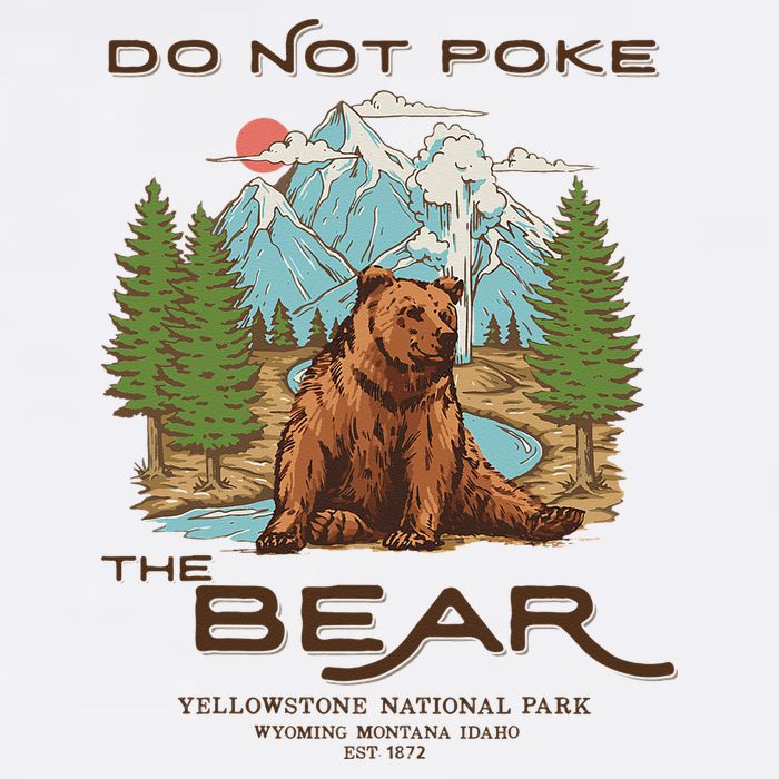 Funny Vintage Look Yellowstone National Park Grizzly Lover Toddler T-Shirt