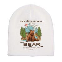 Funny Vintage Look Yellowstone National Park Grizzly Lover Short Acrylic Beanie