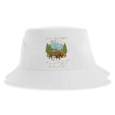Funny Vintage Look Yellowstone National Park Bison Lover Sustainable Bucket Hat