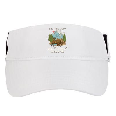 Funny Vintage Look Yellowstone National Park Bison Lover Adult Drive Performance Visor