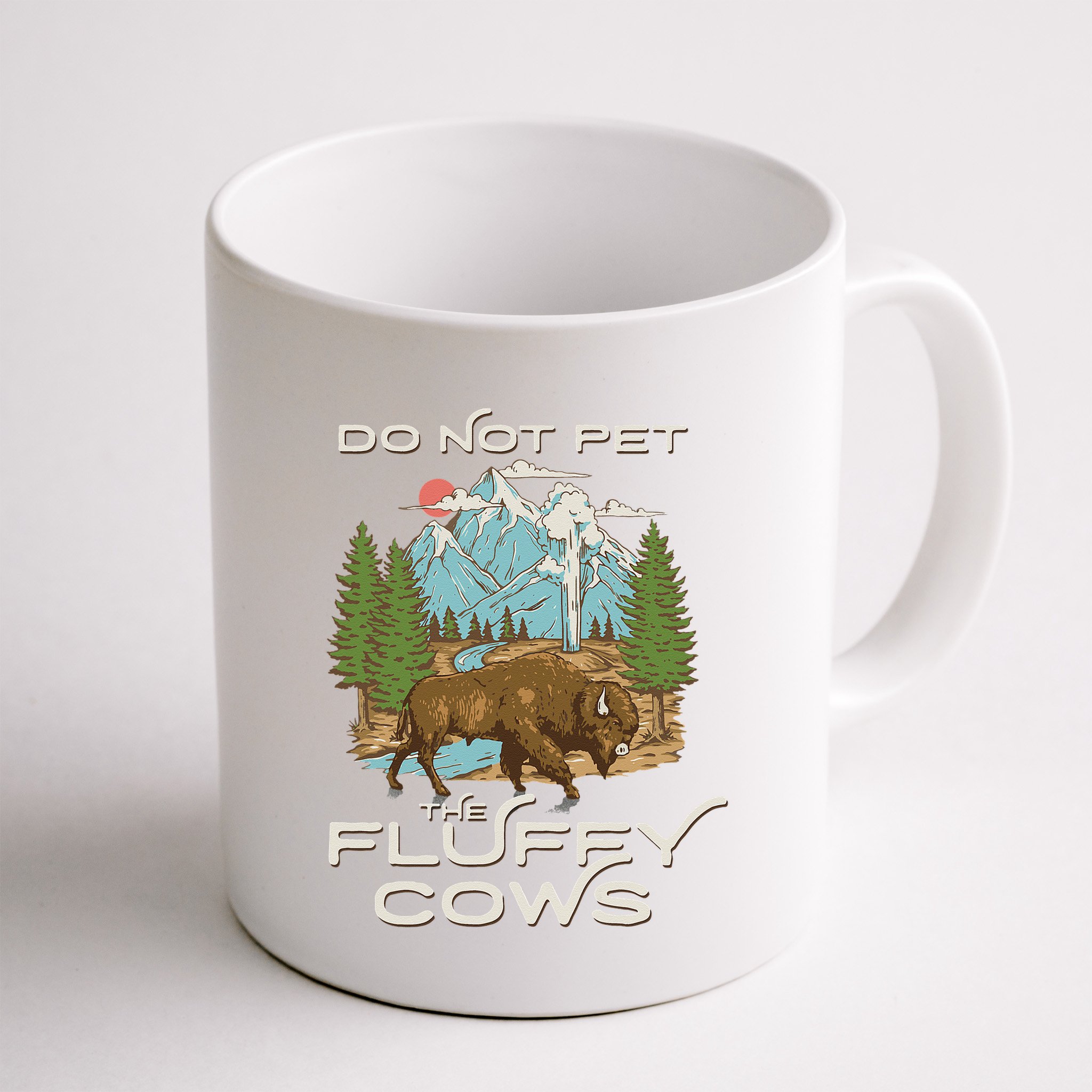 Funny Vintage Look Yellowstone National Park Bison Lover Mug