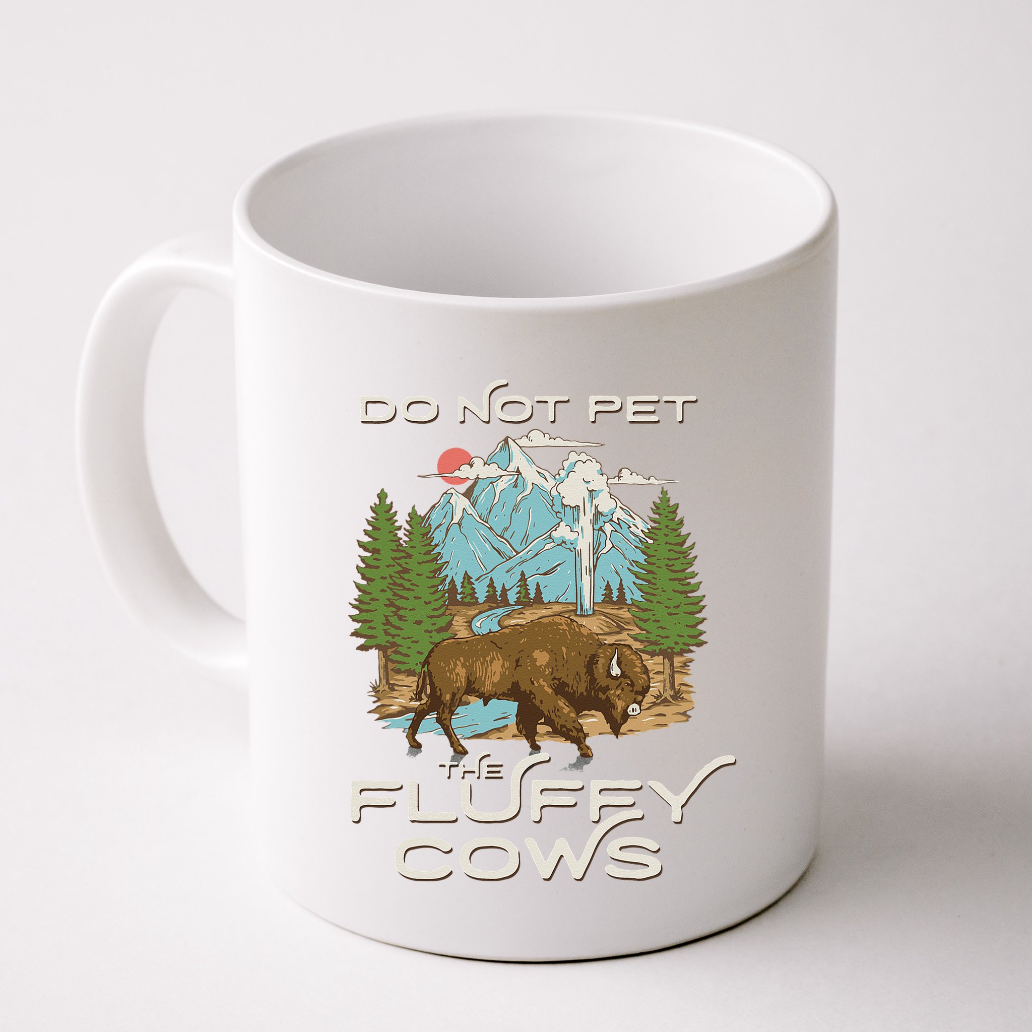 Funny Vintage Look Yellowstone National Park Bison Lover Mug