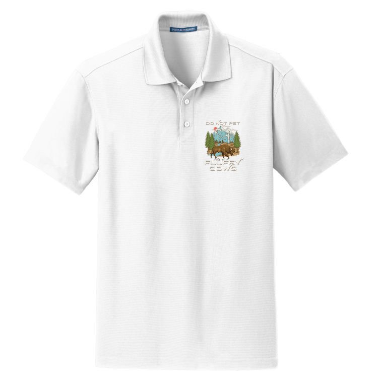 Funny Vintage Look Yellowstone National Park Bison Lover Dry Zone Grid Polo