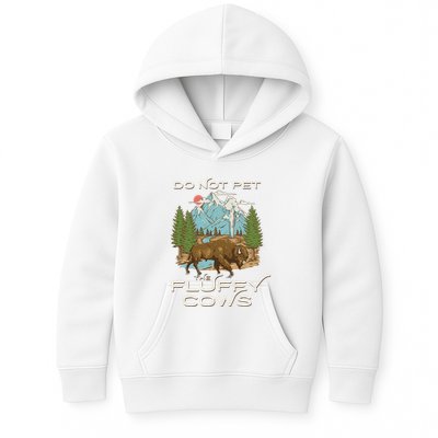 Funny Vintage Look Yellowstone National Park Bison Lover Kids Hoodie