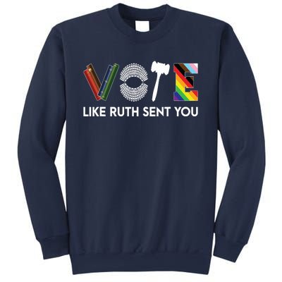 Funny Vote Like Ruth Sent You Gavel Feminists Lgbt Pride Sweatshirt