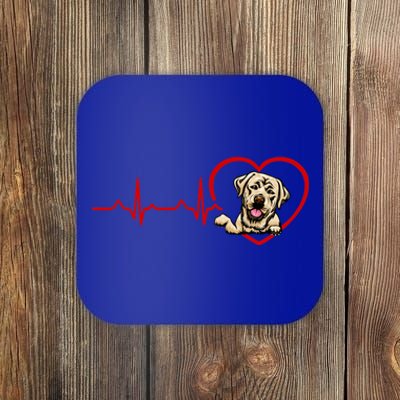 Funny Valentines Labrador Retriever Heart Dog Lovers Gift Coaster