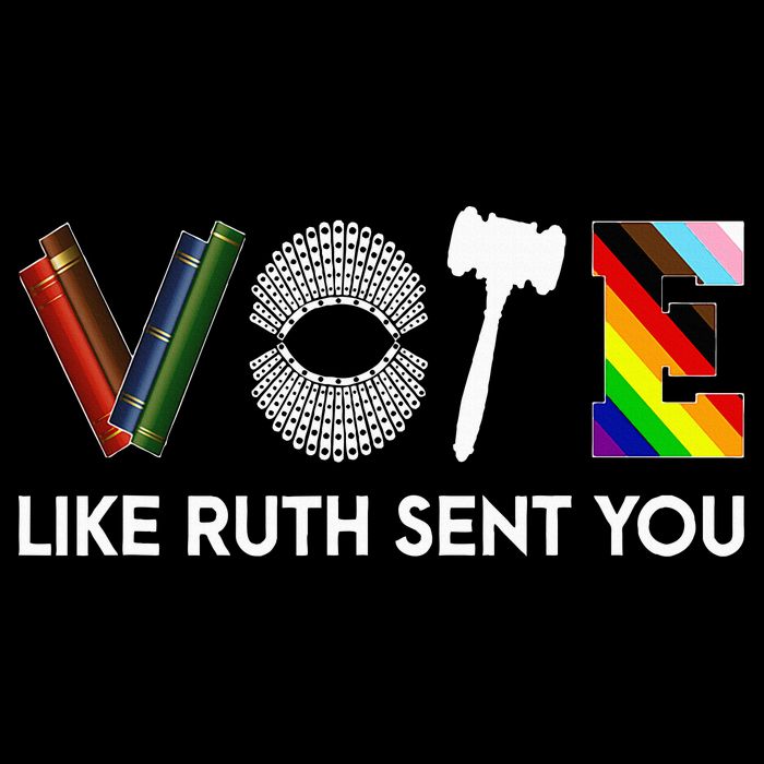 Funny Vote Like Ruth Sent You Gavel Feminists Lgbt Pride Cooling Performance Crew T-Shirt