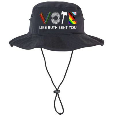 Funny Vote Like Ruth Sent You Gavel Feminists Lgbt Pride Legacy Cool Fit Booney Bucket Hat