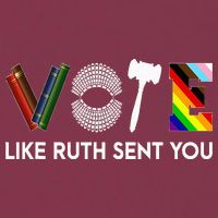 Funny Vote Like Ruth Sent You Gavel Feminists Lgbt Pride 16oz Travel Tumbler