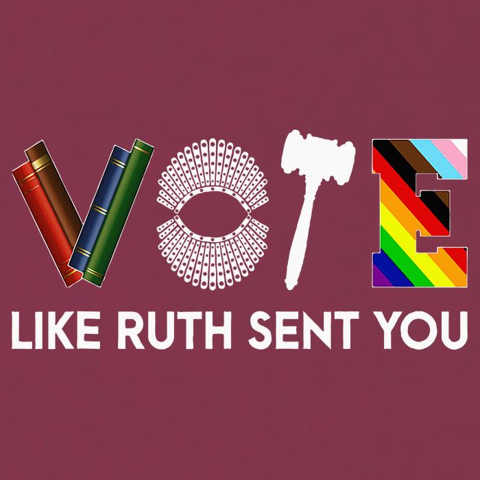 Funny Vote Like Ruth Sent You Gavel Feminists Lgbt Pride 16oz Travel Tumbler