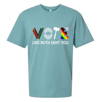 Funny Vote Like Ruth Sent You Gavel Feminists Lgbt Pride Sueded Cloud Jersey T-Shirt
