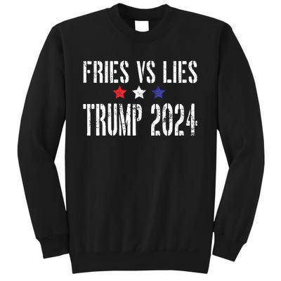 Fries Vs Lies Trump 2024 French Fries Trump Vance 2024 Sweatshirt