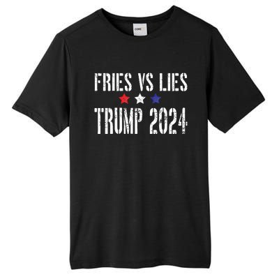 Fries Vs Lies Trump 2024 French Fries Trump Vance 2024 Tall Fusion ChromaSoft Performance T-Shirt