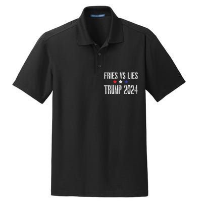 Fries Vs Lies Trump 2024 French Fries Trump Vance 2024 Dry Zone Grid Polo