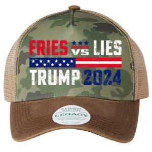 Fries Vs Lies Trump 2024 French Fries Trump Vance 2024 Legacy Tie Dye Trucker Hat