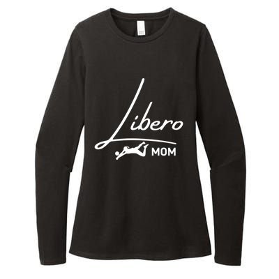 Fun Volleyball Libero Mom Graphic Gift Womens CVC Long Sleeve Shirt