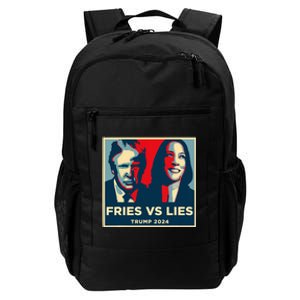 Fries Vs Lies Trump 2024 French Fries Trump Vance Daily Commute Backpack