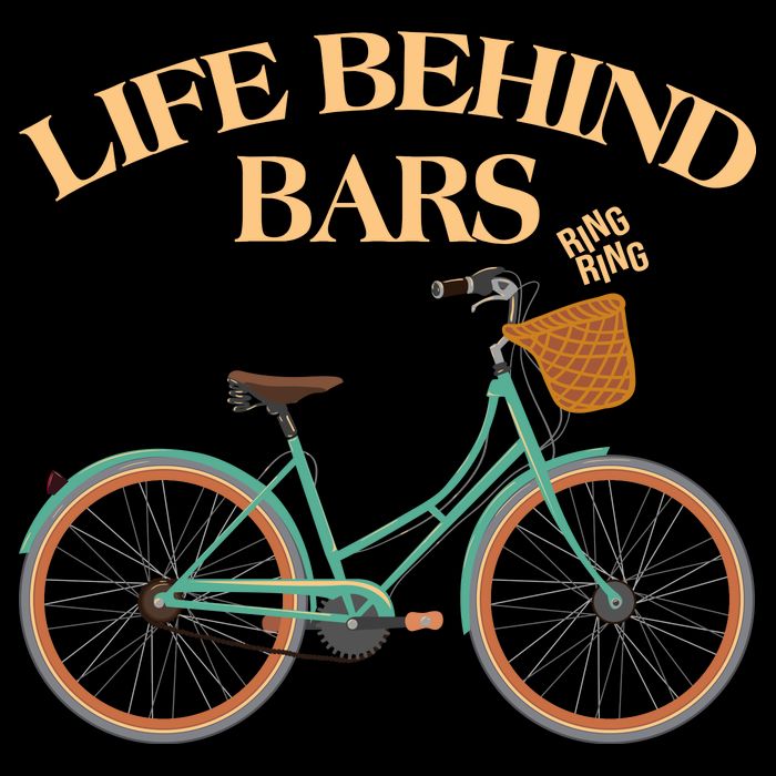 Funny VIntage Life Behind Bars Bike Bicycle Fan Doggie Tank