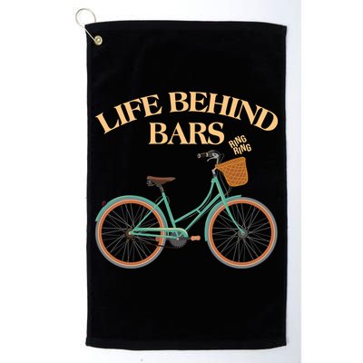 Funny VIntage Life Behind Bars Bike Bicycle Fan Golf Towel