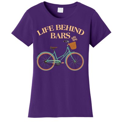 Funny VIntage Life Behind Bars Bike Bicycle Fan Women's T-Shirt