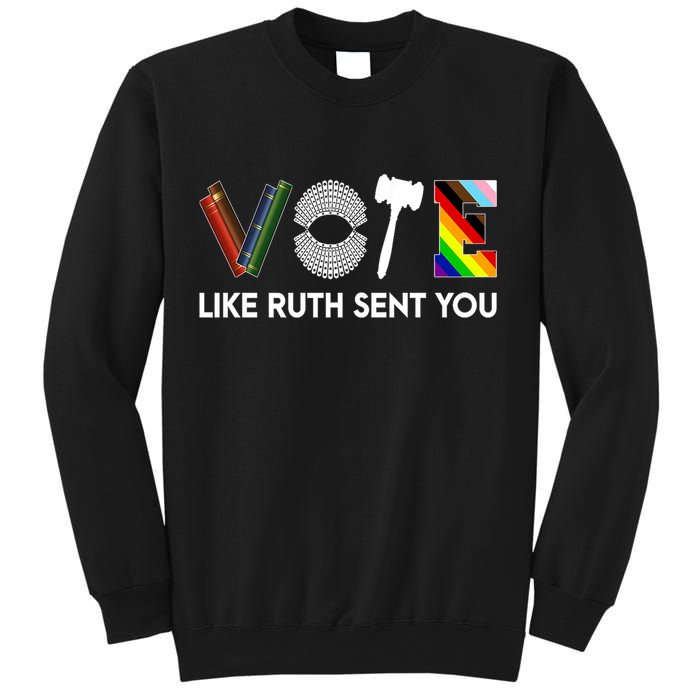 Funny Vote Like Ruth Sent You Gavel Feminists Lgbt Pride Sweatshirt