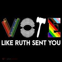 Funny Vote Like Ruth Sent You Gavel Feminists Lgbt Pride 7-Panel Snapback Hat