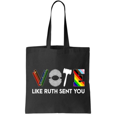 Funny Vote Like Ruth Sent You Gavel Feminists Lgbt Pride Bag