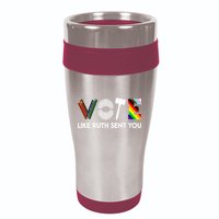 Funny Vote Like Ruth Sent You Gavel Feminists Lgbt Pride 16oz Travel Tumbler