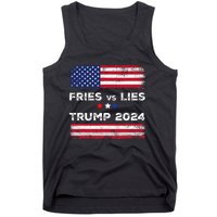 Fries Vs Lies Trump 2024 French Fries Trump Vance 2024 Vintage Design Tank Top