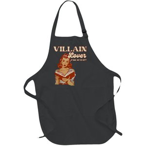 Funny Villain Lover Bookish Dark Romance Book Lover Full-Length Apron With Pockets