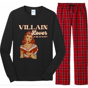 Funny Villain Lover Bookish Dark Romance Book Lover Long Sleeve Pajama Set