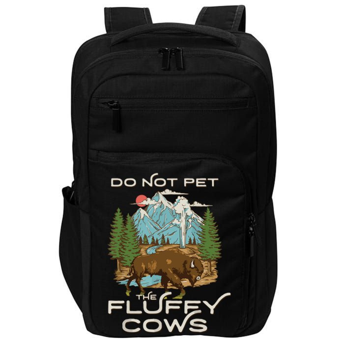 Funny Vintage Look Yellowstone National Park Bison Lover Impact Tech Backpack